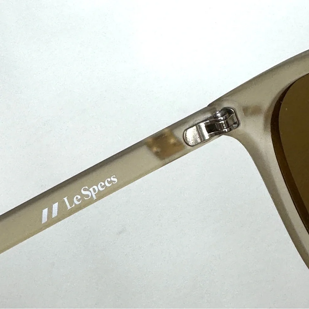 LE SPECS Bandwagon NEW Sunglasses Matte Stone Frame With Copper Mirror Lens NEW